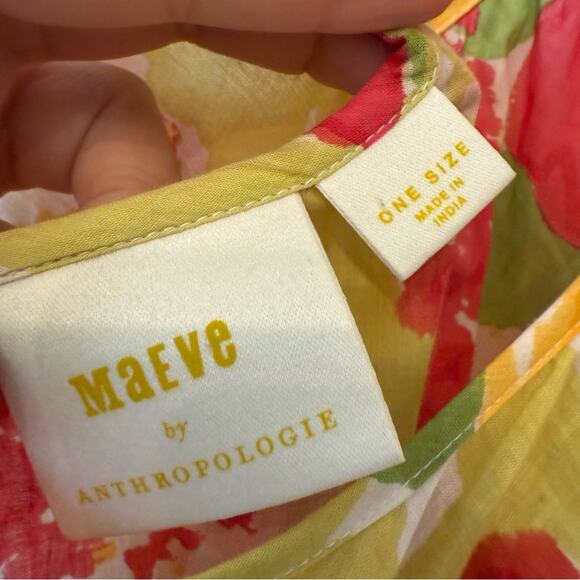 Maeve Floral Ruffle-Hem Kaftan - Picture 5 of 6